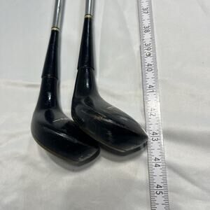 Spalding Touring Pro Vintage Wood Golf Clubs 3 & 4 Laminated Pair Set